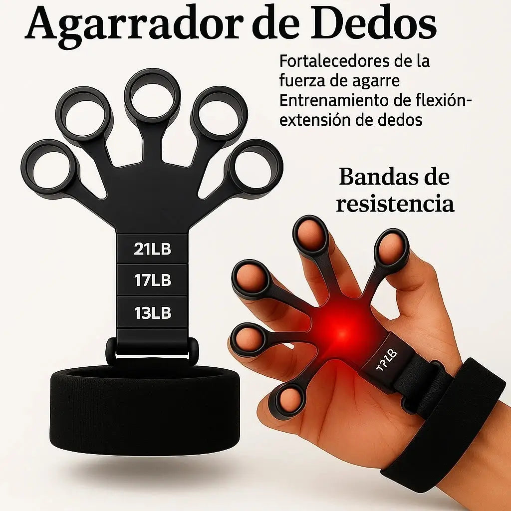Kit Fortalecedor de Agarre x5: Mano, Dedos y Antebrazo al Máximo