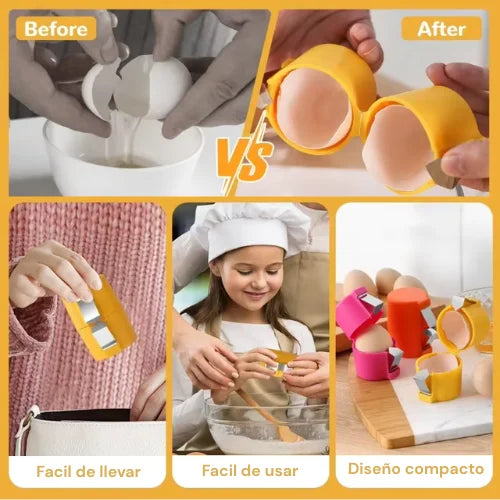 Abre-Huevos ProClean🥚 ¡Cortes Perfectos y Cero Cáscaras en tu Comida!🍳
