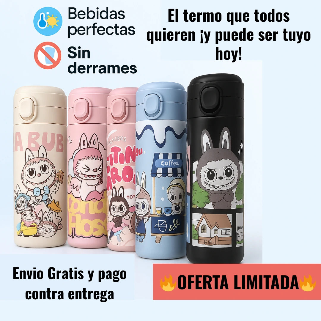 TERMO LABUBU 🥤EL TERMO MAS TIERNO PARA TUS DIAS MAS COOL🐰