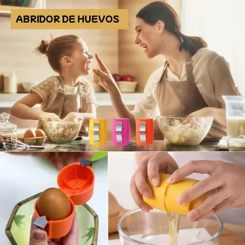 Abre-Huevos ProClean🥚 ¡Cortes Perfectos y Cero Cáscaras en tu Comida!🍳