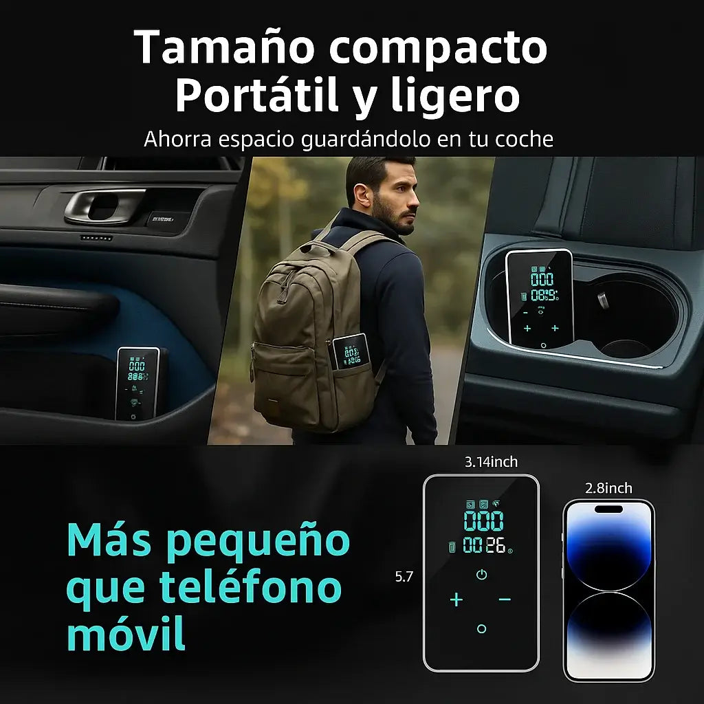 🔥Oferta limitada🔥Mini Compresor Portatil🚲Inflá fácil, rápido y sin complicaciones🏍️