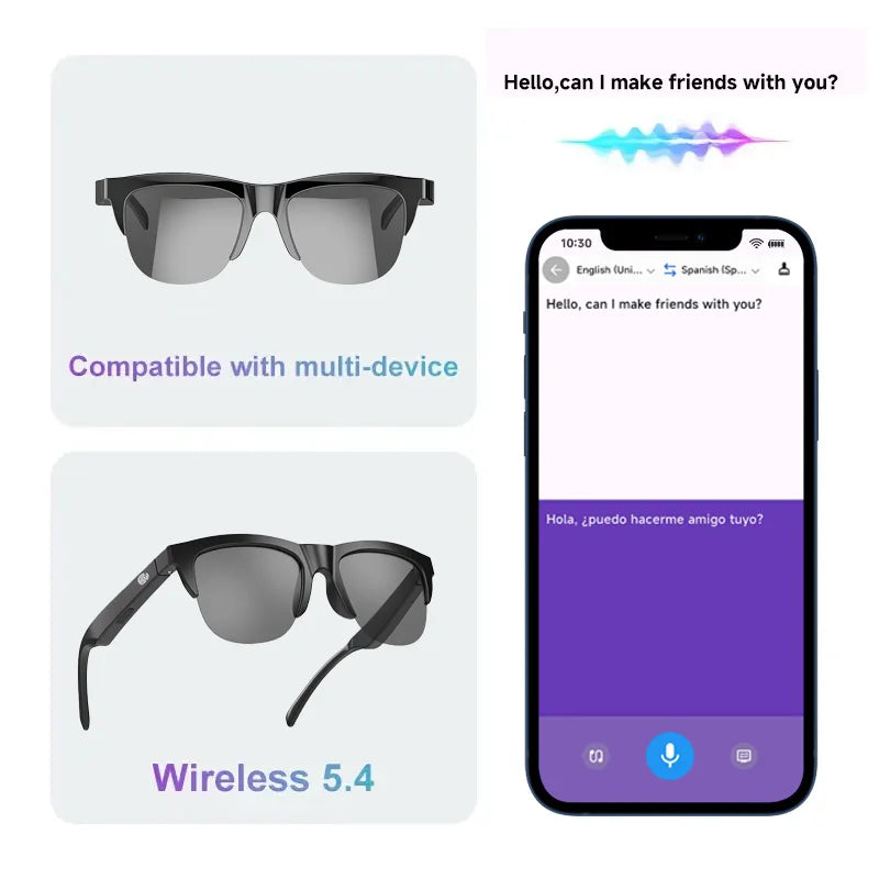 Lentes IA - 😎Traduce, escucha y luce increíble😎