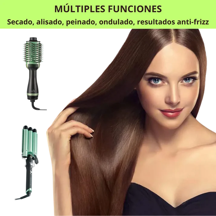 COMBO! Cepillo Secador + Rizador Sirena
