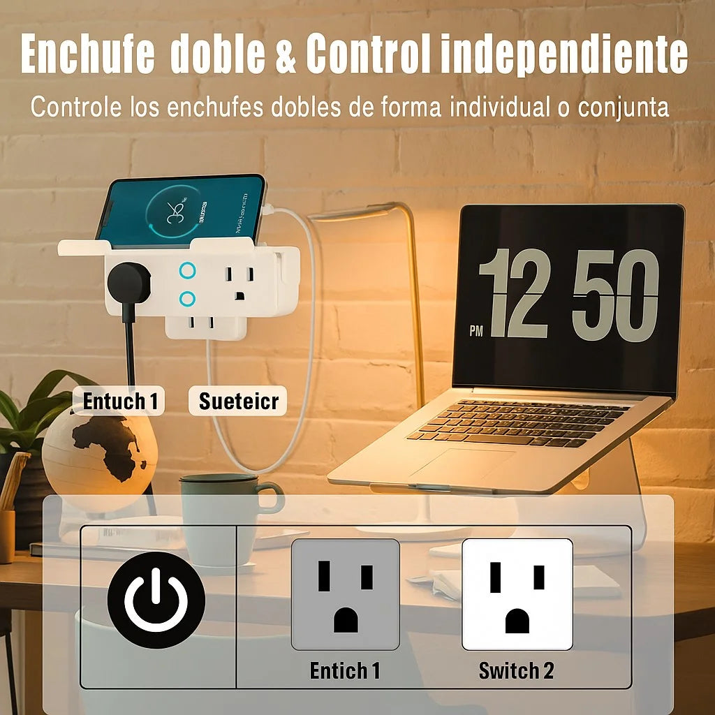 ⚡Toma corriente Inteligente WiFi con USB⚡🔥Más vendido en hogares inteligentes