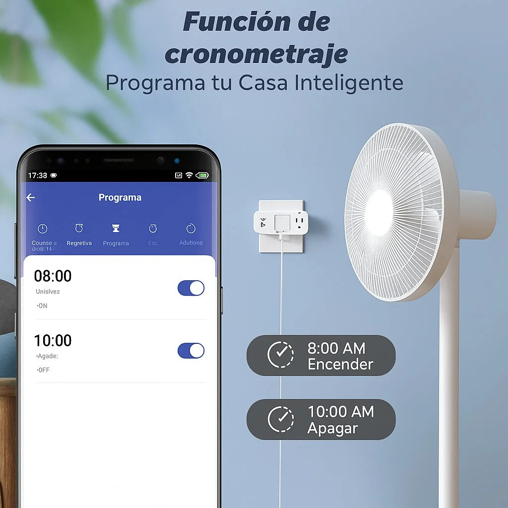 ⚡Toma corriente Inteligente WiFi con USB⚡🔥Más vendido en hogares inteligentes