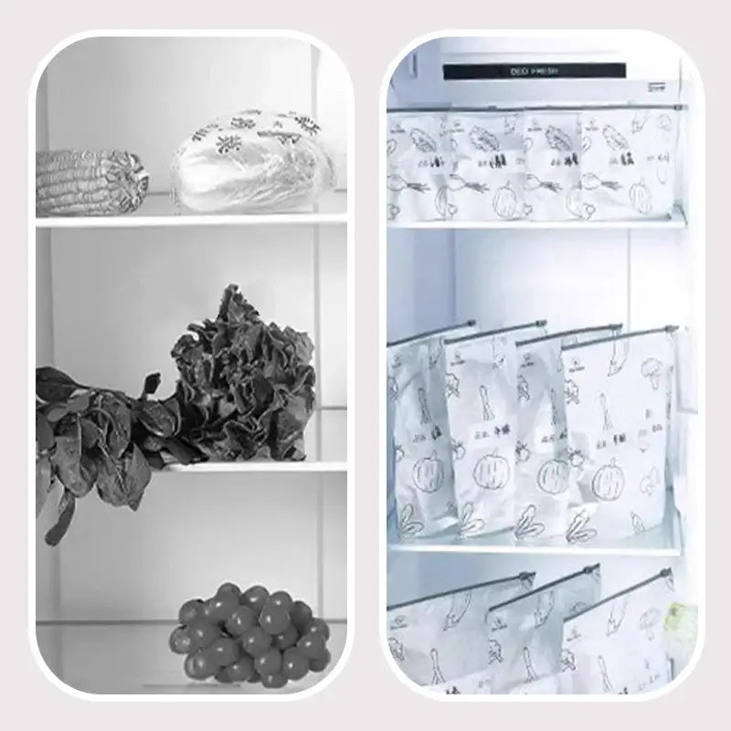 Bolsas de almacenamiento reutilizables sellables de papel de aluminio.