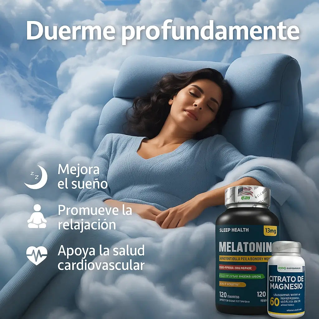 COMBO MELATONINA + CITRATO DE MG -😴Duerme mejor, despierta renovado😃