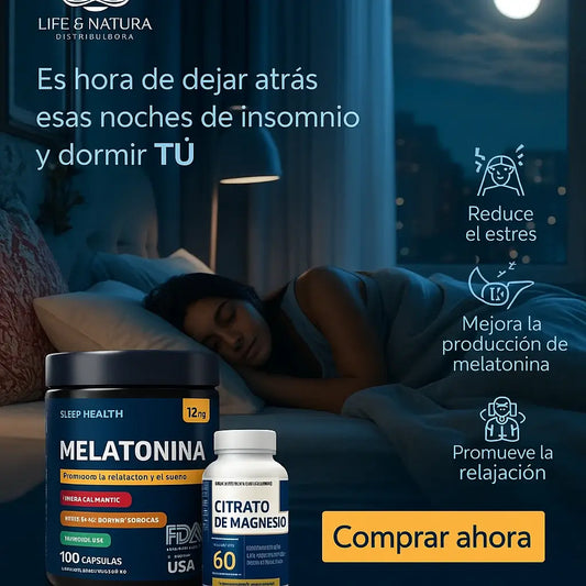 COMBO MELATONINA + CITRATO DE MG -😴Duerme mejor, despierta renovado😃