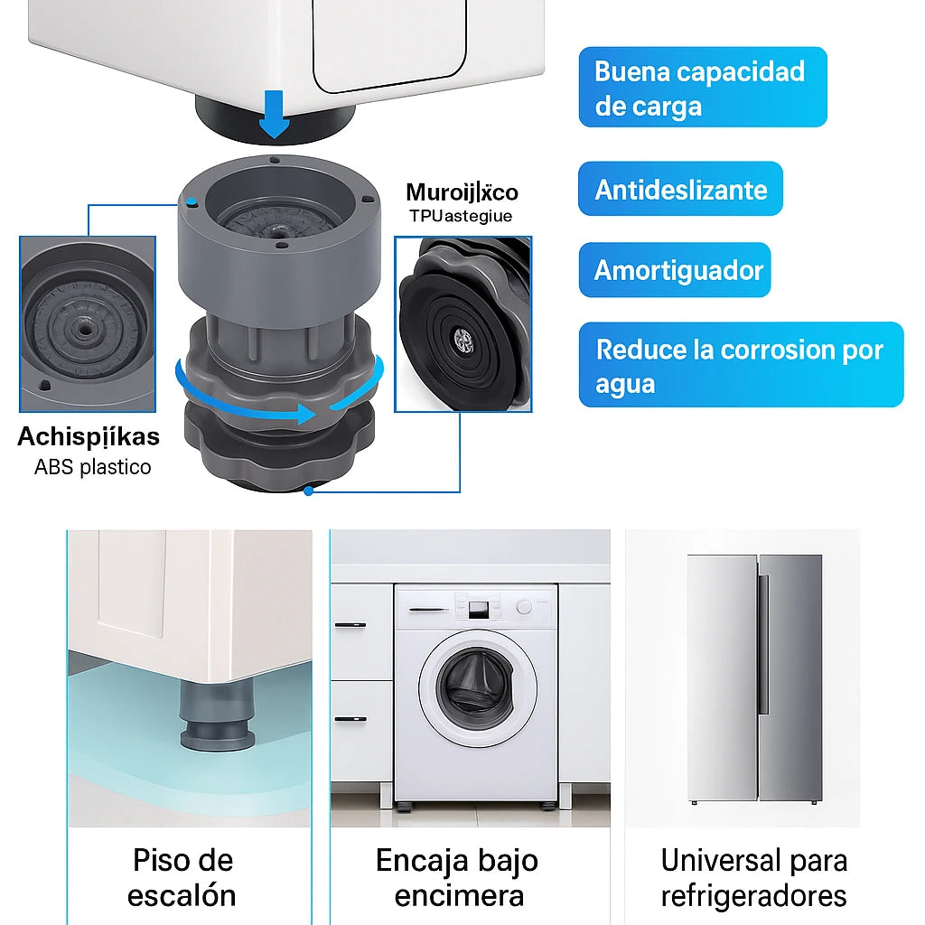 🌟Ya a la venta🔥Soporte De Lavadora De Altura Ajustable