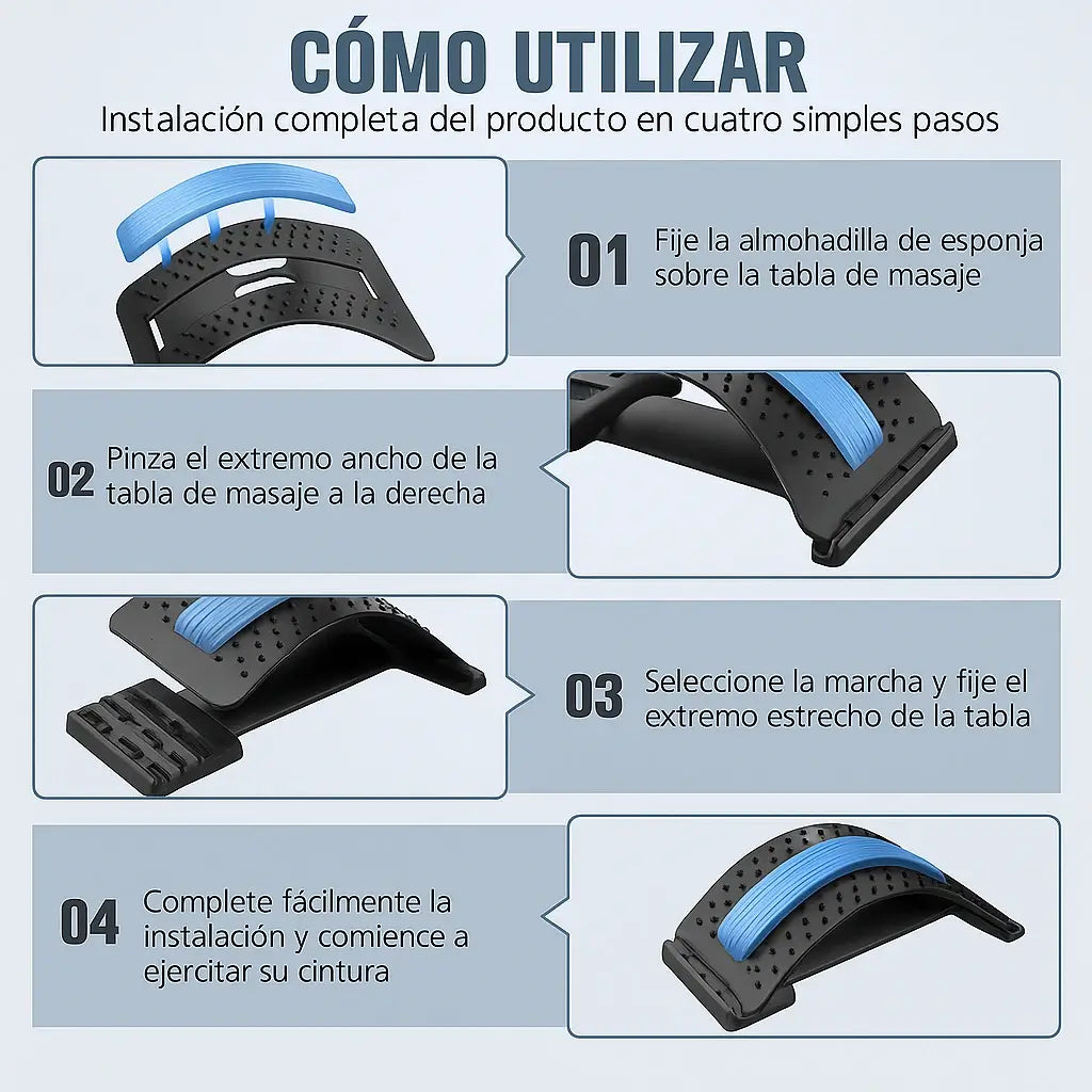 Masajeador Lumbar - Corrige tu postura y olvídate del dolor