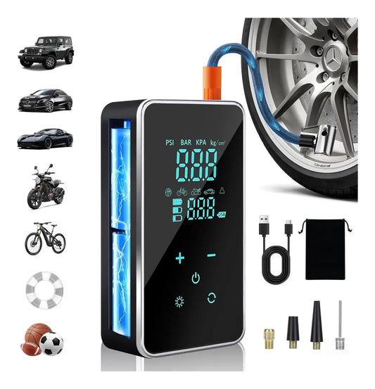 🔥Oferta limitada🔥Mini Compresor Portatil🚲Inflá fácil, rápido y sin complicaciones🏍️
